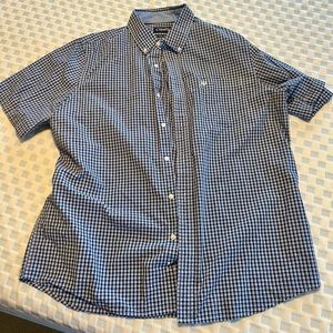 CHAPS, XL Men’s button up, used blue and white shirt, smoke-free home